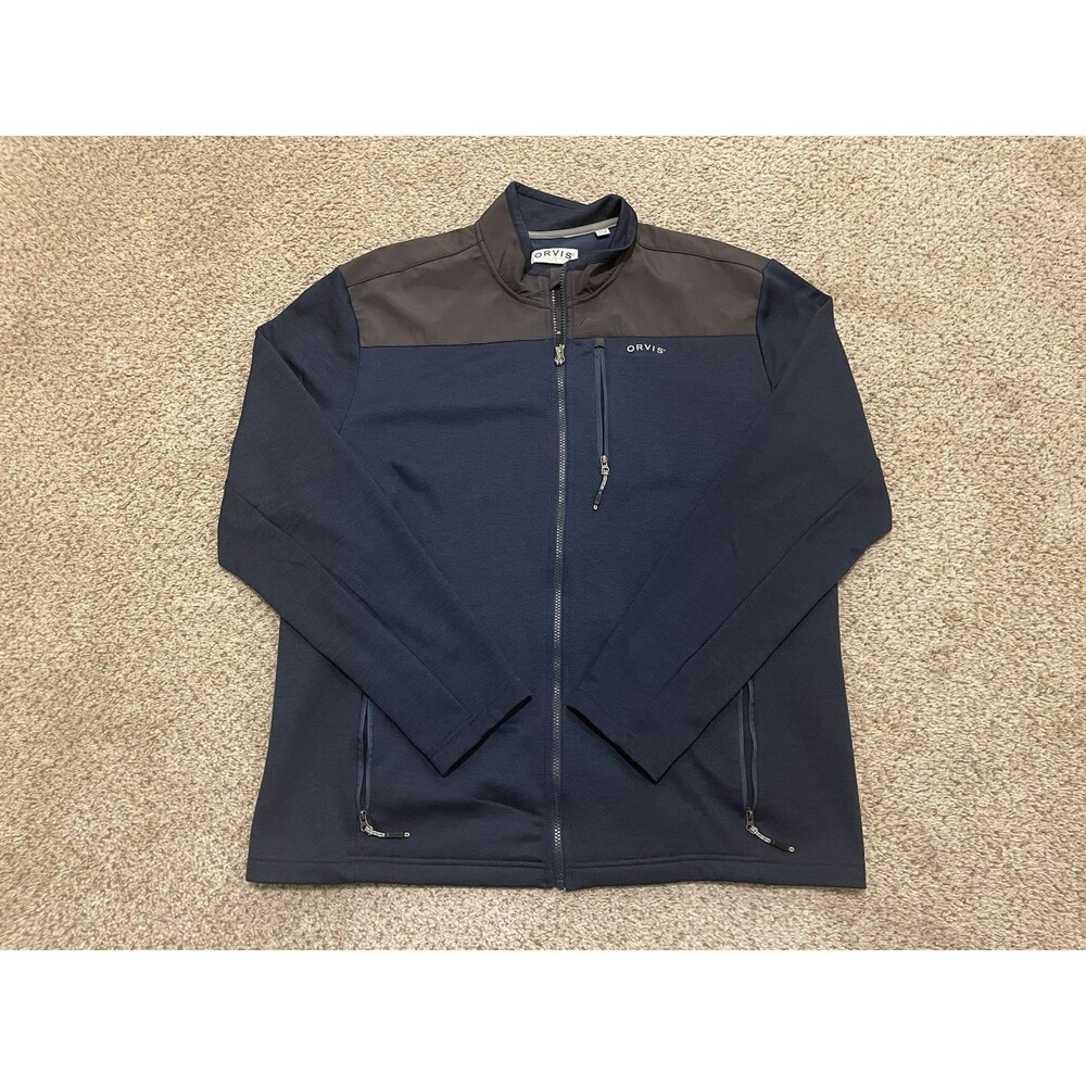 Orvis Bonded Mesh Mixed Media Performance Jacket, Blue/Gray, Size XL - Picture 1 of 4